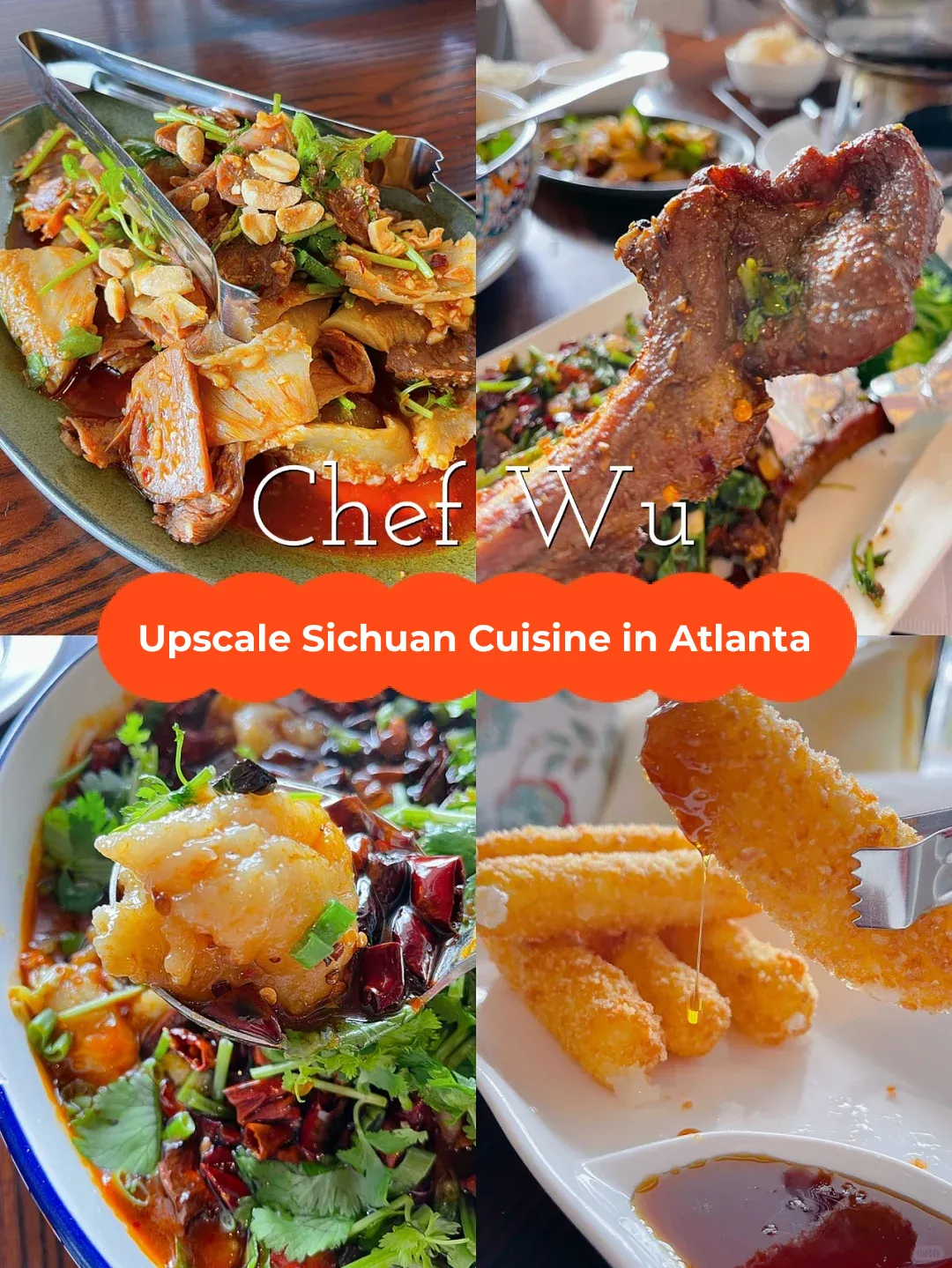 "Atlanta's Upscale Sichuan Cuisine 💕 Sizzling Fish with Chili Oil + Grilled Lamb Chops 👍👍👍"