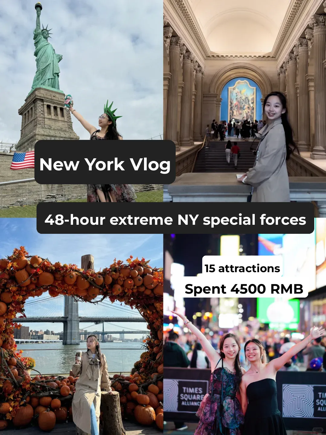 🇺🇸 New York Vlog｜48-Hour $600 Per Person Special Forces-Style Trip 🗽