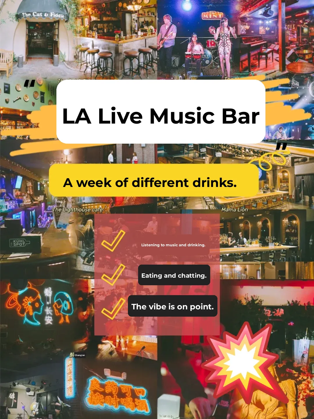 LA Bar Hopping ‼️ Live Music Bar Roundup 🎸 Perfect Spots for Summer Sips 🉑️