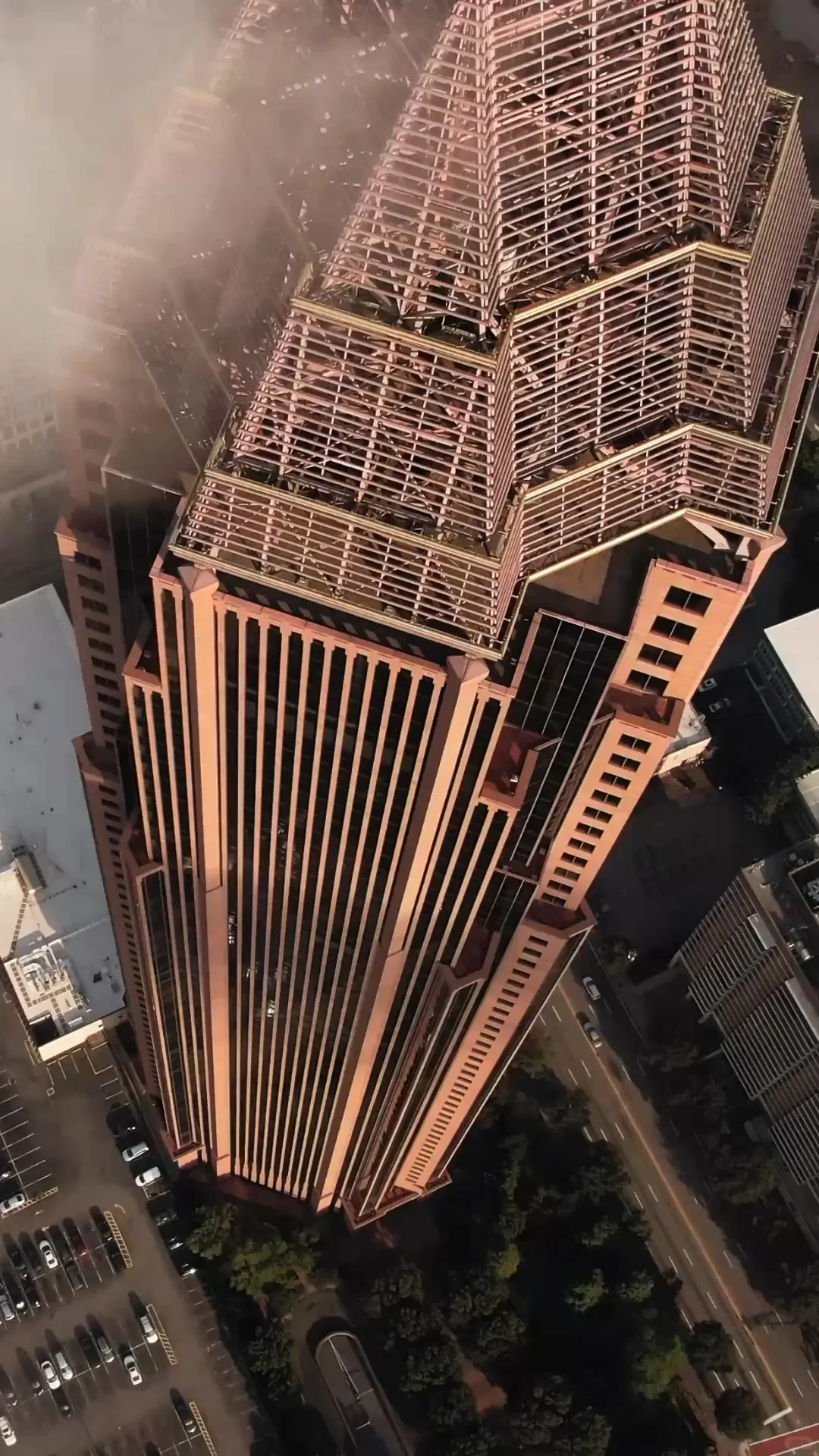 Aerial View of Atlanta: The Bank of America Tower in the City Skyline