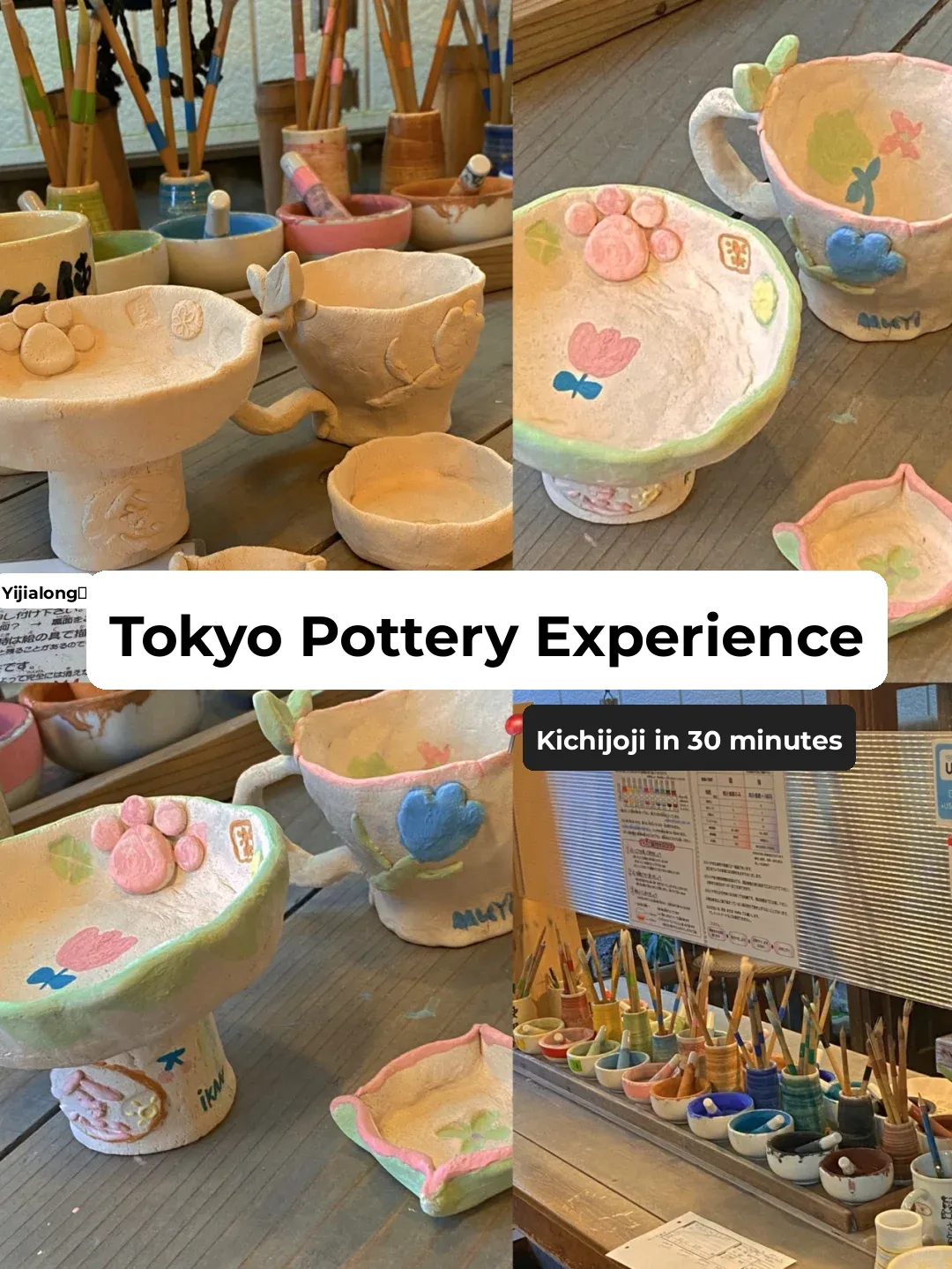 Clay Pottery Experience in Tokyo 🎉