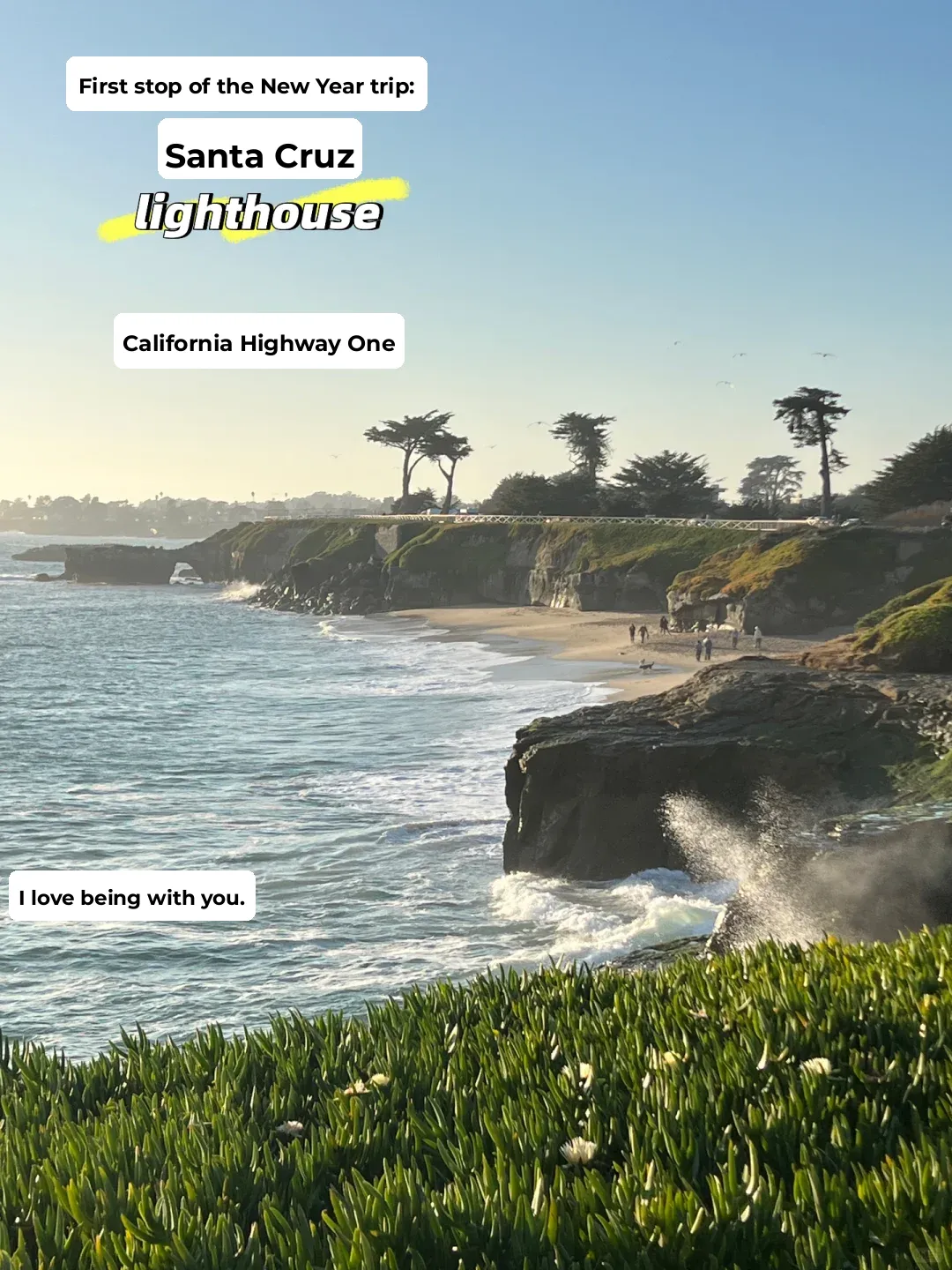 First Stop of the New Year Trip: Santa Cruz and California Highway 1