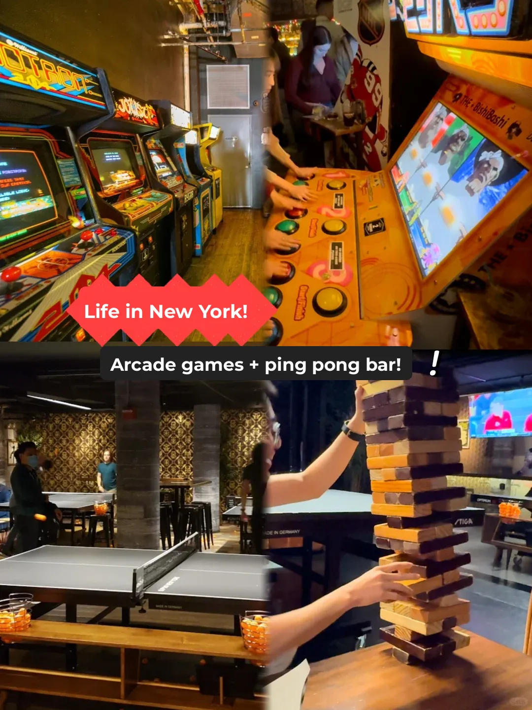 New York | Beyond Dining and Drinking: Arcade Games and Ping Pong Too!