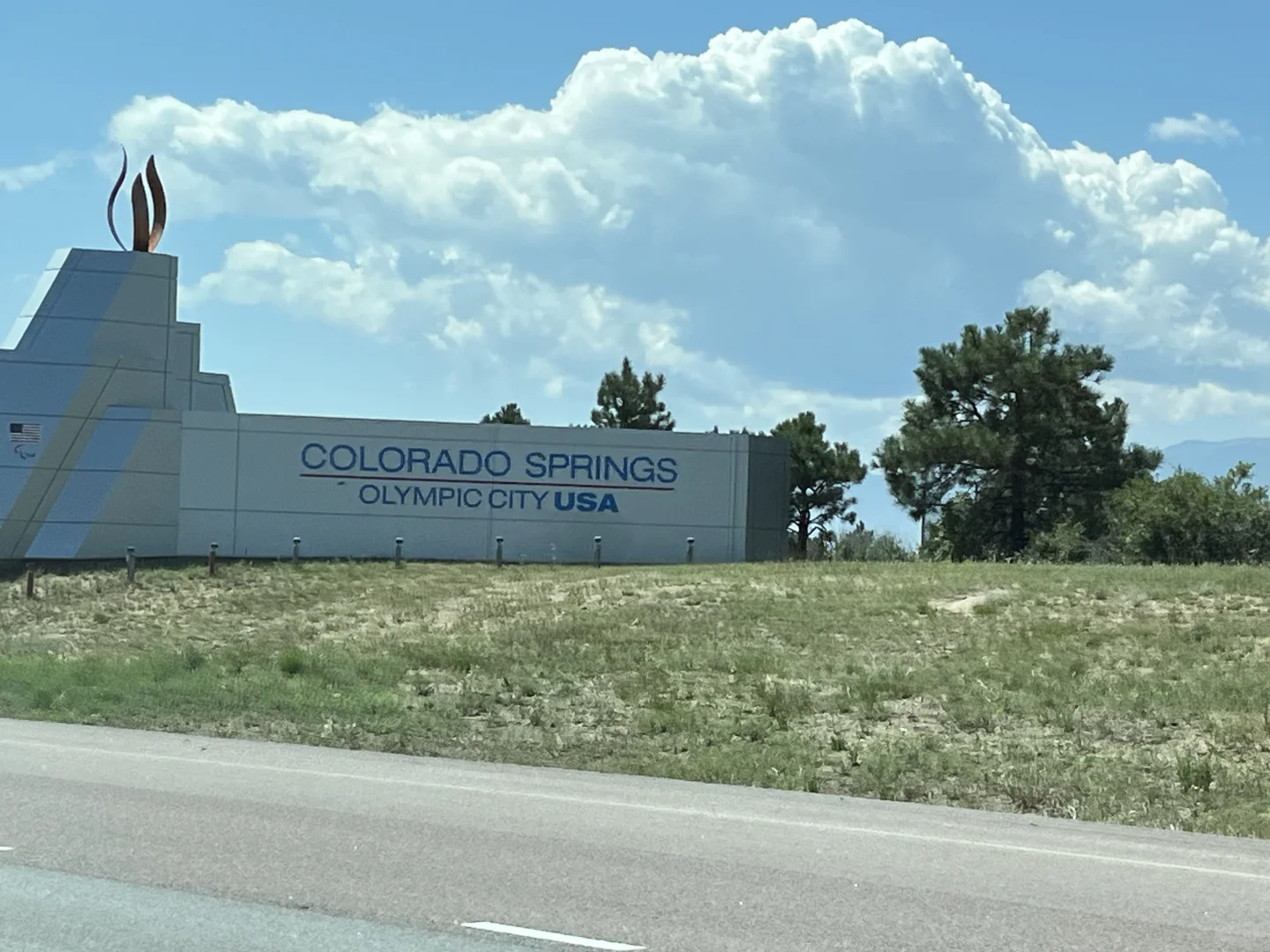 Scenic Views Along the Interstate from Denver to Colorado Springs