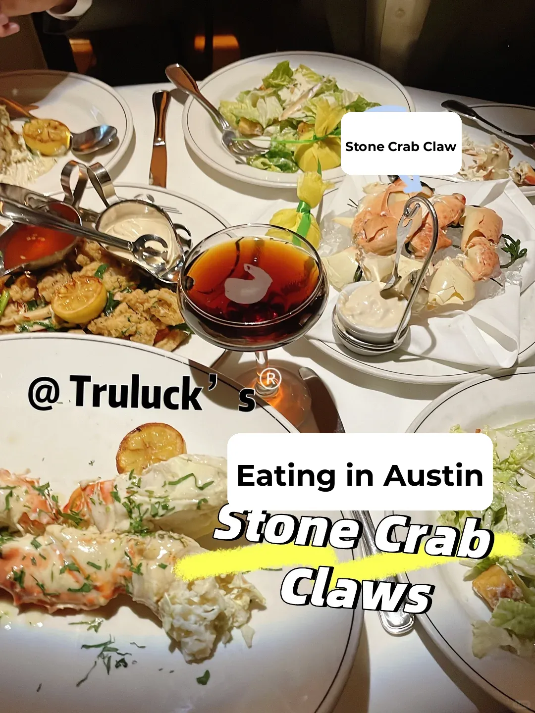 Truluck | Enjoying Fresh Florida Stone Crab Claws in Austin 🦀️