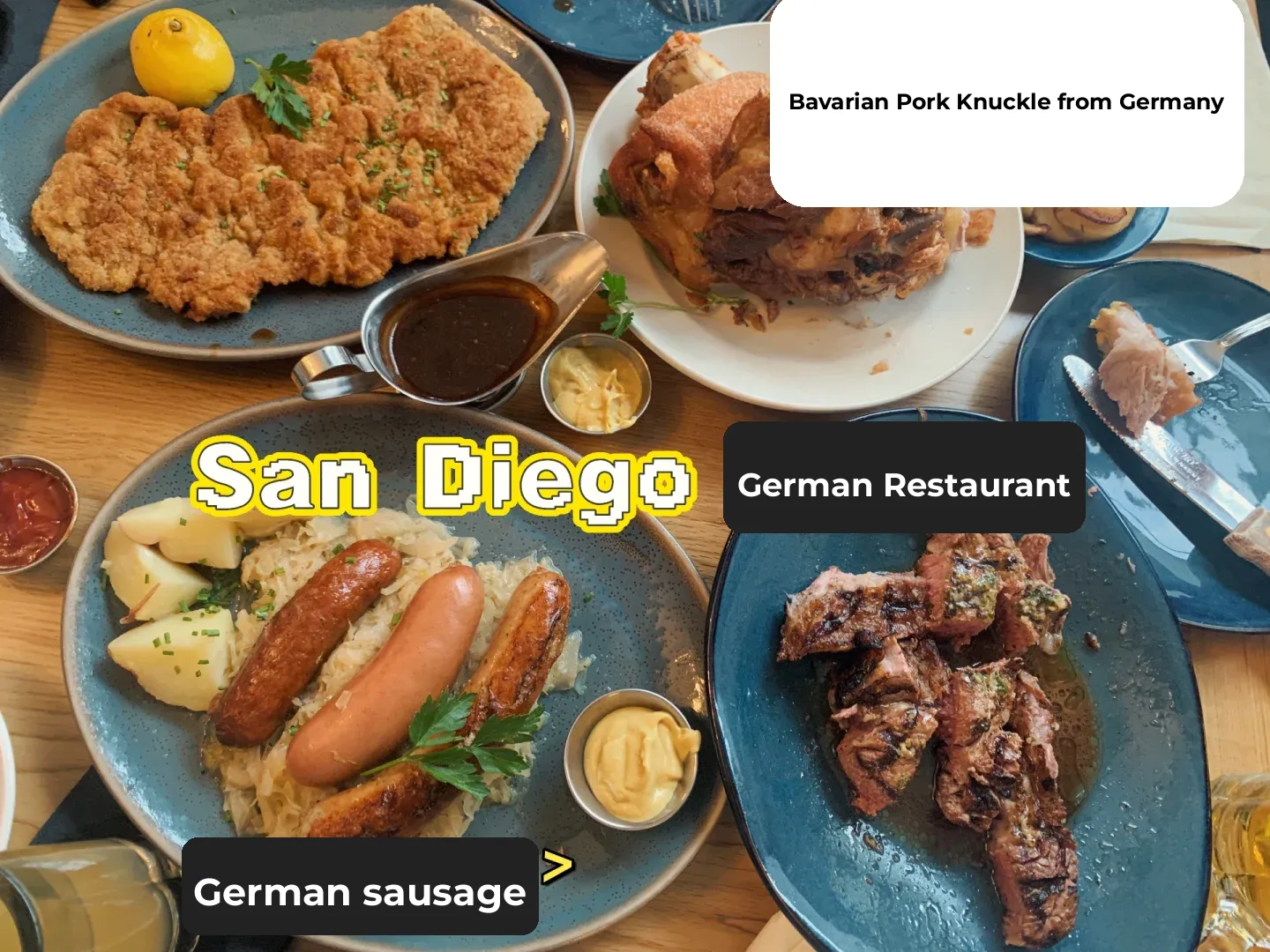 First Time Trying German Cuisine in San Diego｜Bavarian Pork Knuckle