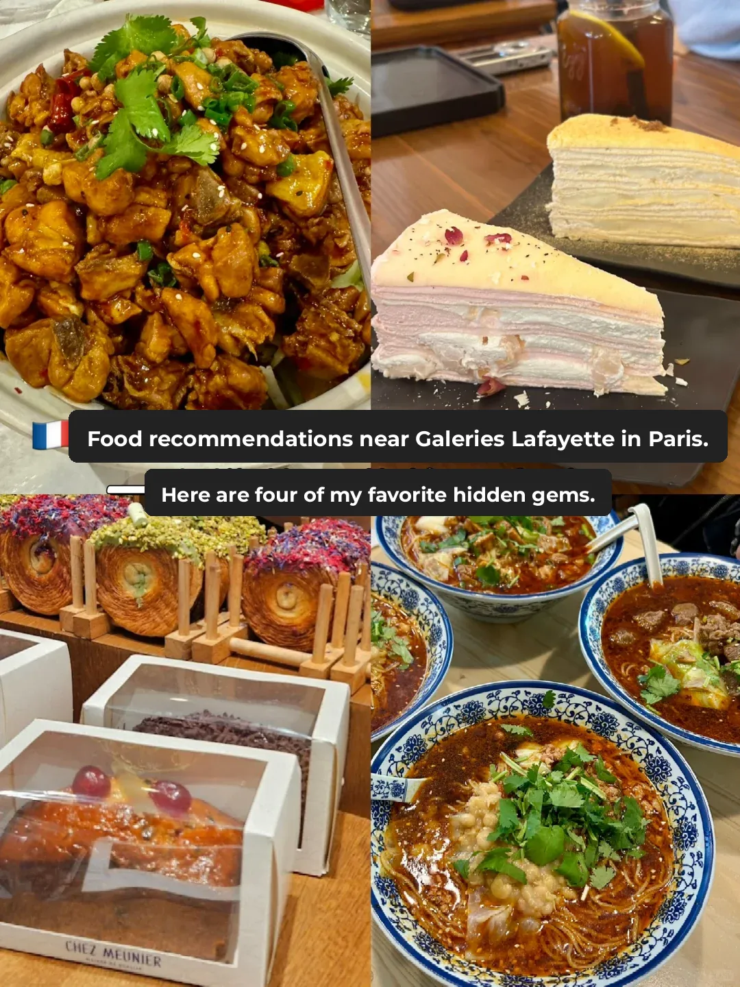 🇫🇷 Gourmet Delights Near Galeries Lafayette in Paris! 🍴+🍮 Must-Try Recommendations!