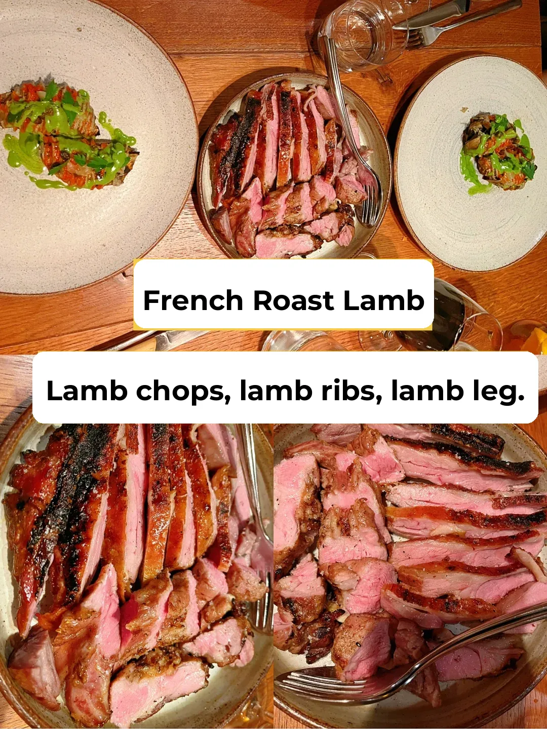 #ParisEats# Most Meaty French Cuisine! Whole Roasted Lamb & Fish!