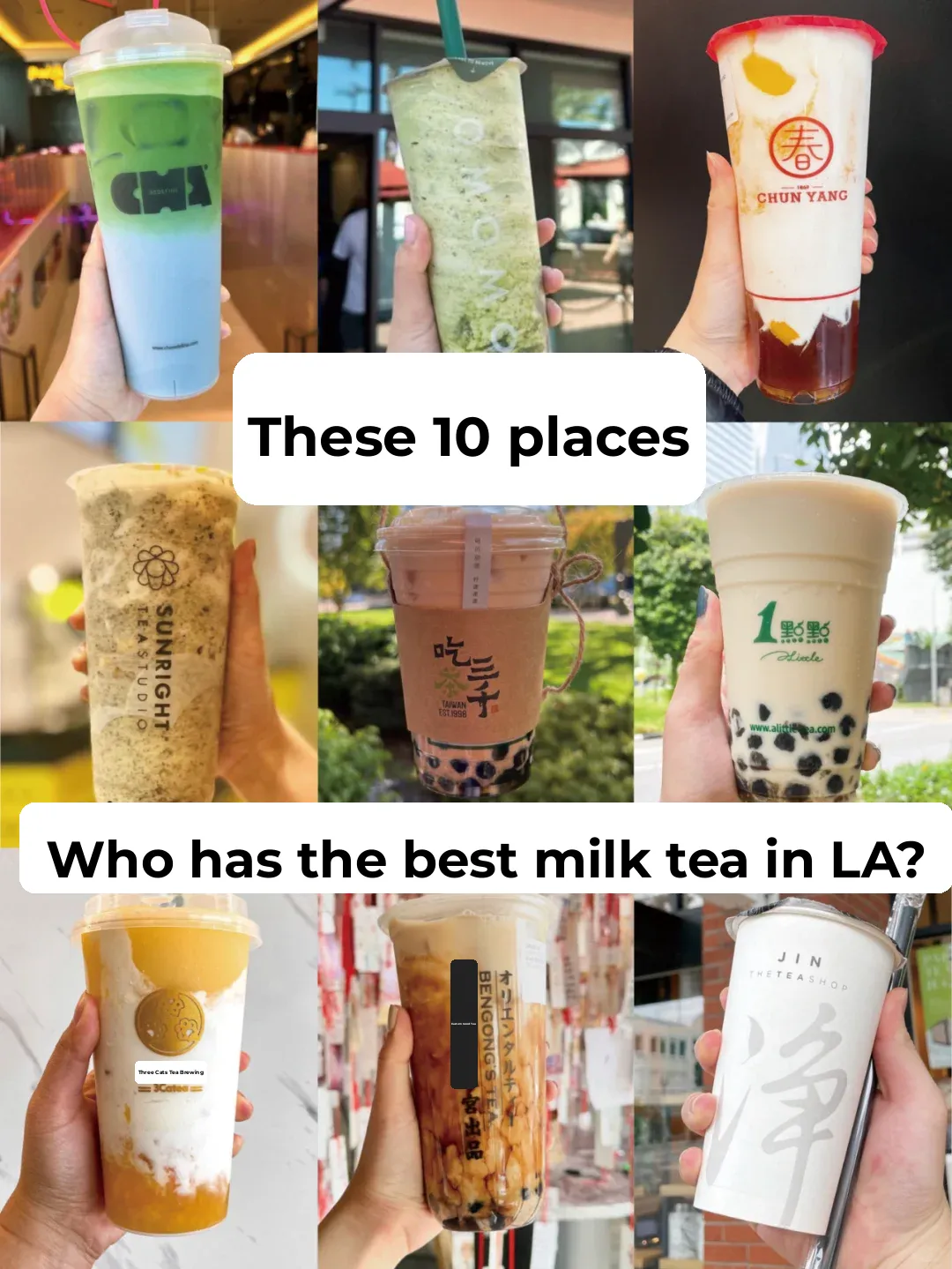 【Tea Lover's Paradise】2024 Los Angeles Top Bubble Tea Spots