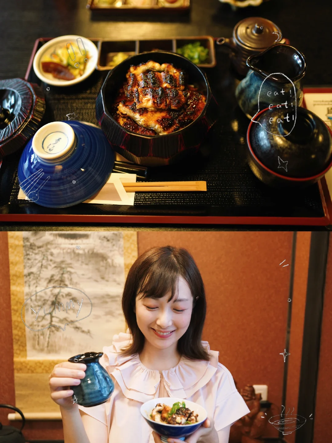 I've found my go-to spot in Kyoto! 🔥 Charcoal-grilled eel is to die for, ugh 😋