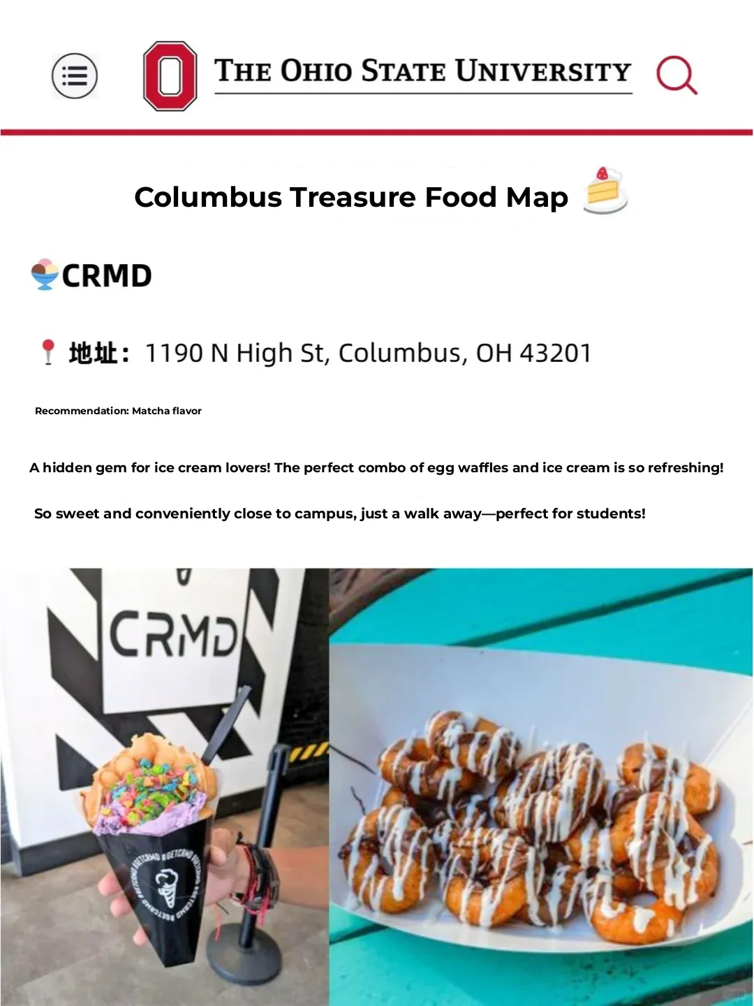 Hidden Gems Food Map of Columbus | A Taste of Daily Life as an International Student
