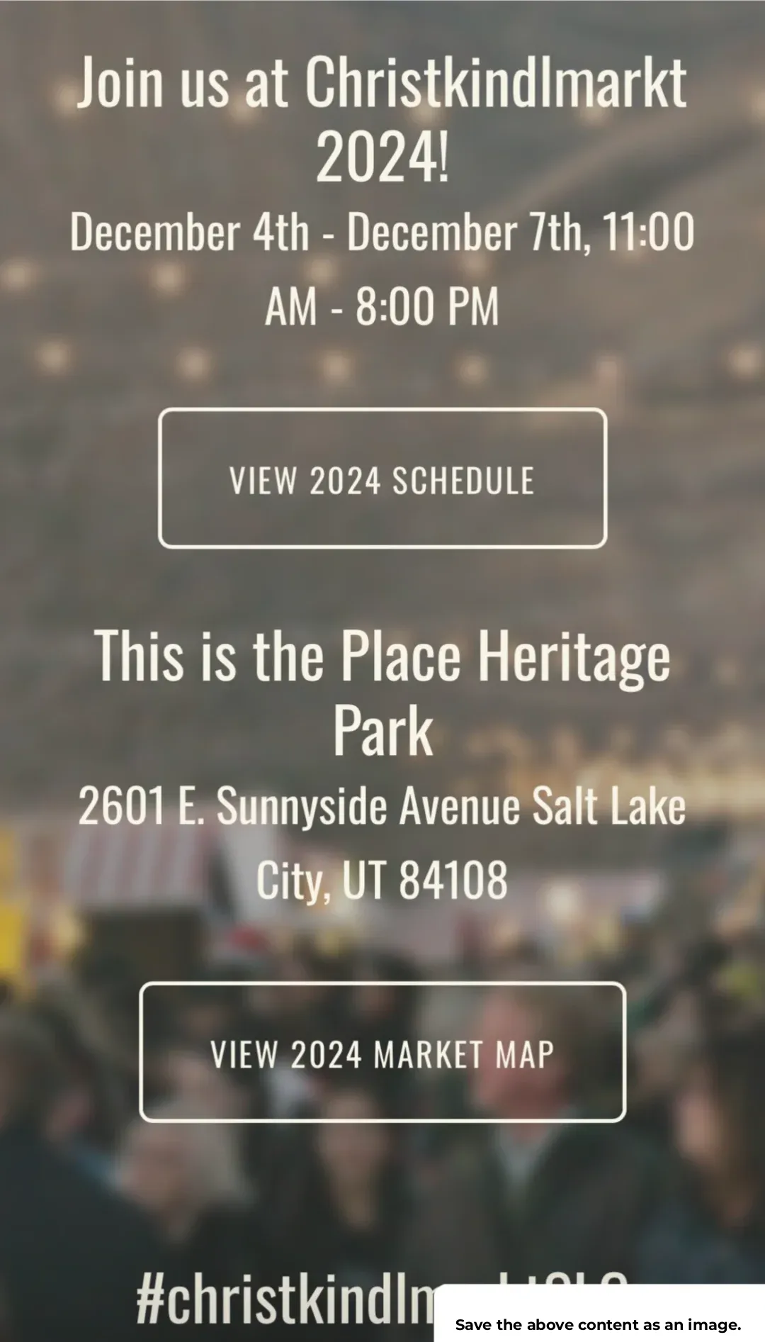 🎄 Must-Visit in Salt Lake City 2024: Free Admission to the Christmas Market