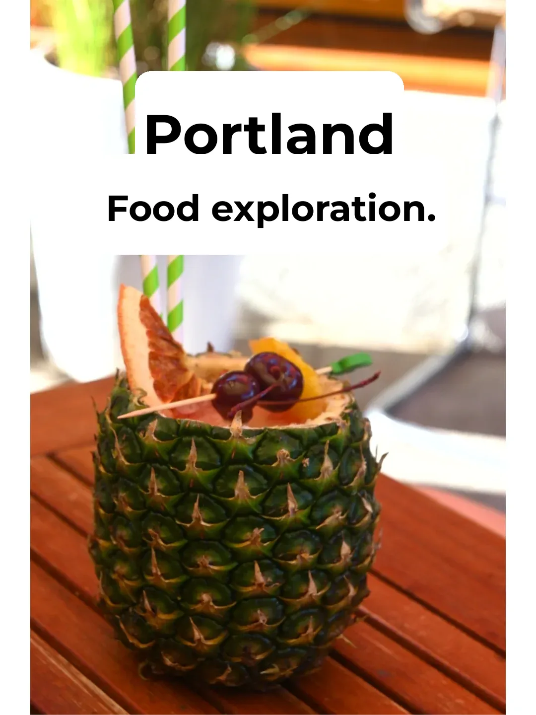 Portland Eats | Mexican Restaurant with a Whole Pineapple Cocktail
