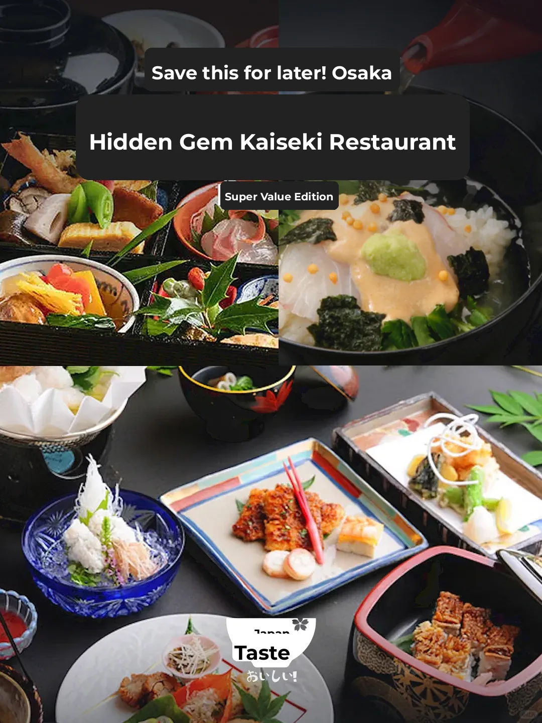 Must-Save List! 5 Hidden Gem Kaiseki Restaurants in Osaka ➡️ Budget-Friendly Edition