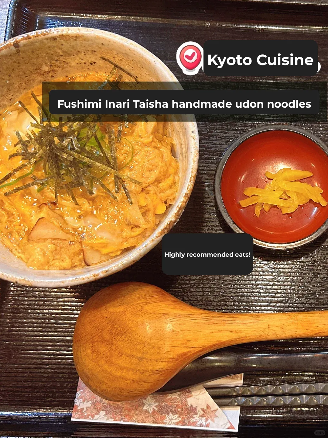 🇯🇵 Kyoto Fushimi Inari Shrine Foodie Guide | Must-Try Handmade Udon