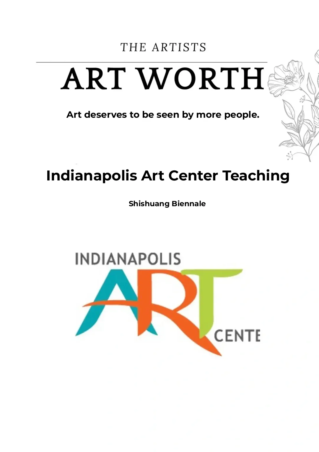 Call for Submissions｜Indianapolis Art Center Biennial