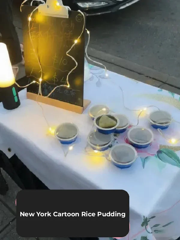 The Night Gets More Beautiful 🤩 New York Cartoon-Style Pudding @ BK Snack Street