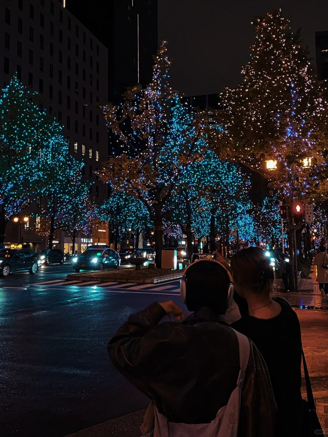 Kansai Osaka 🎄, the whole street is lit up with champagne lights!!