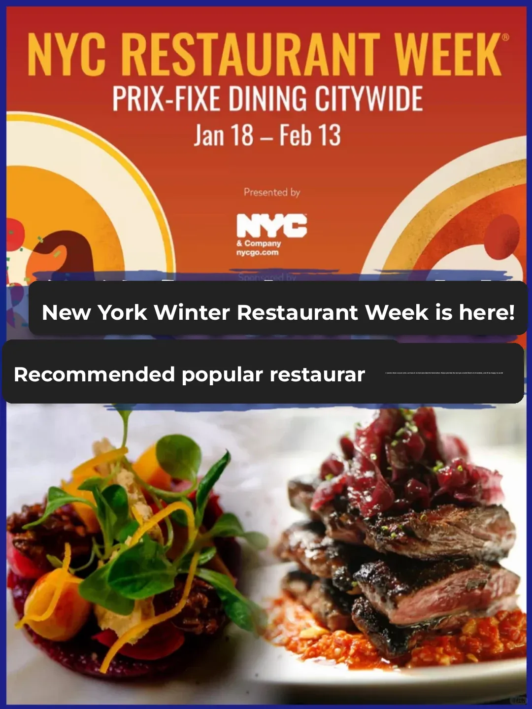 New York Restaurant Week is Back! Time to Savor Michelin-Starred Dining at Affordable Prices 🤘