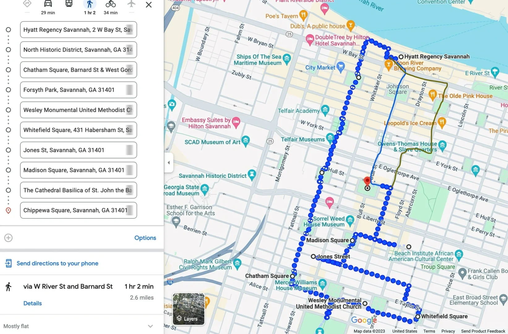 Savannah | My CITYWALK Route + Christmas Highlights