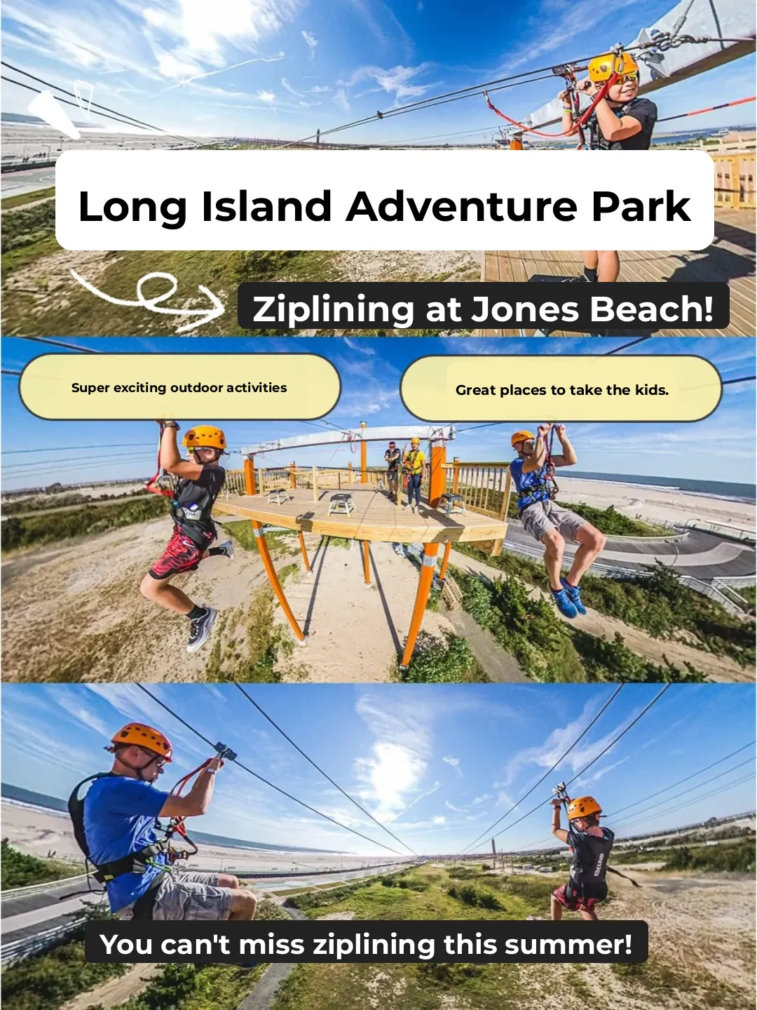Long Island Area｜Jones Beach🏖️ Hidden Gem High-Flying Adventure Park