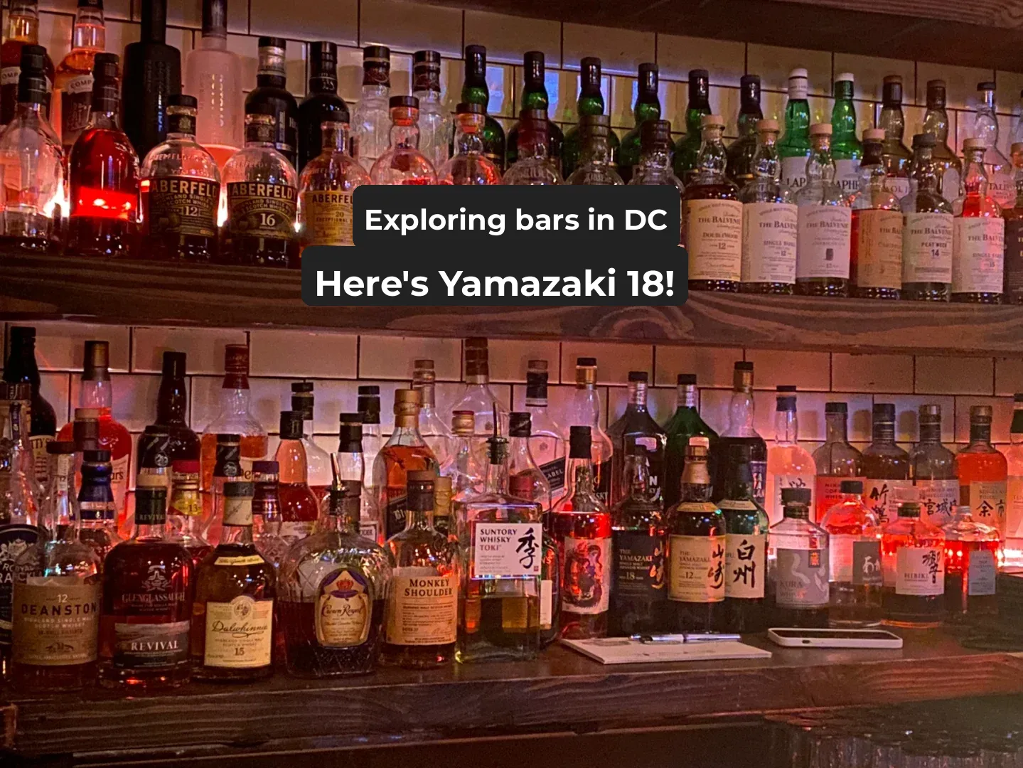 DMV Bar Exploration｜A Whiskey Lover's Paradise, Bar None