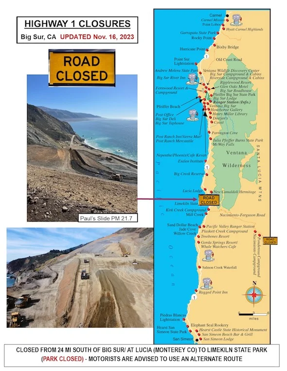 Big Sur on Highway 1 is back open! 🌊🌲