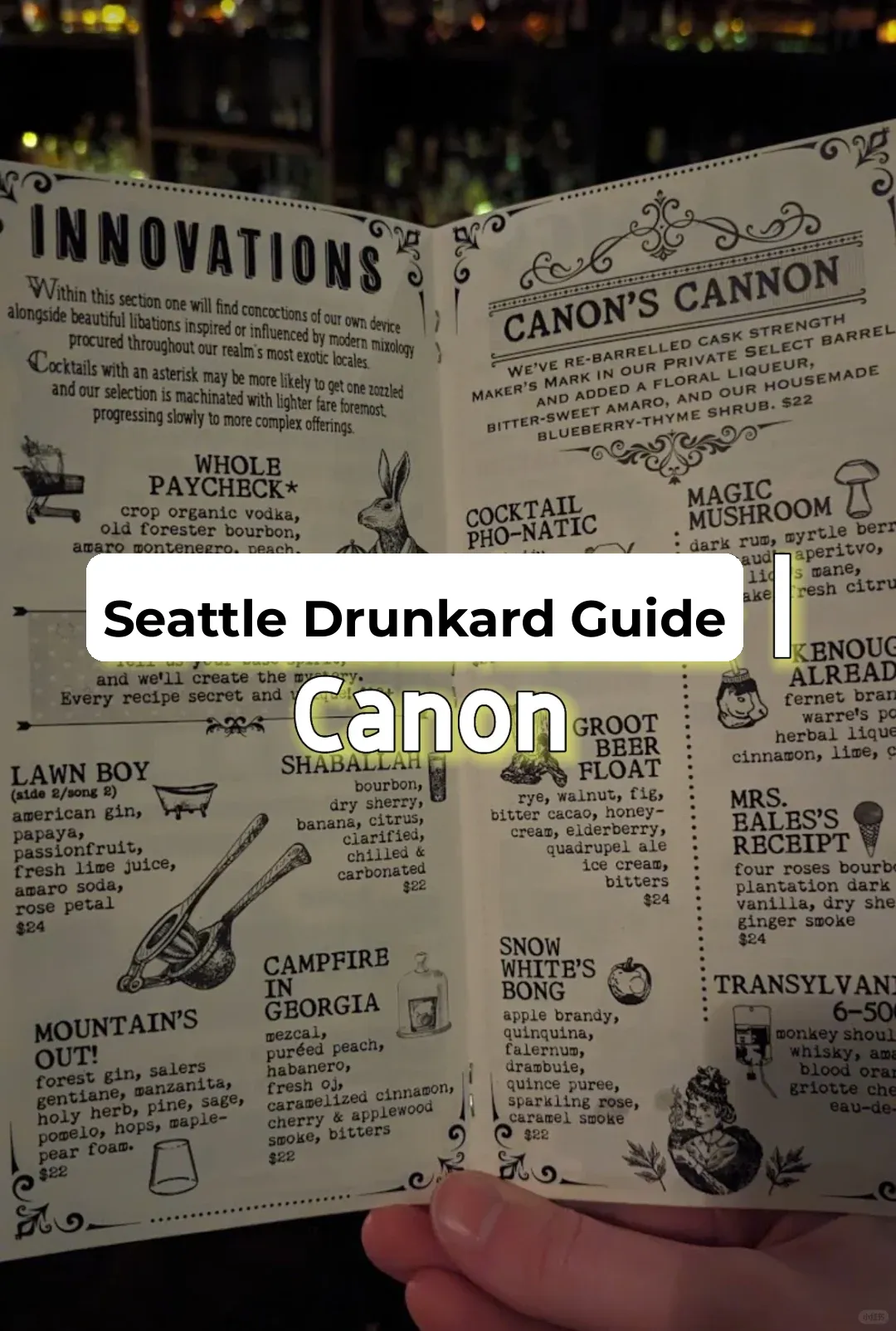 Seattle Boozehounds Guide - Canon