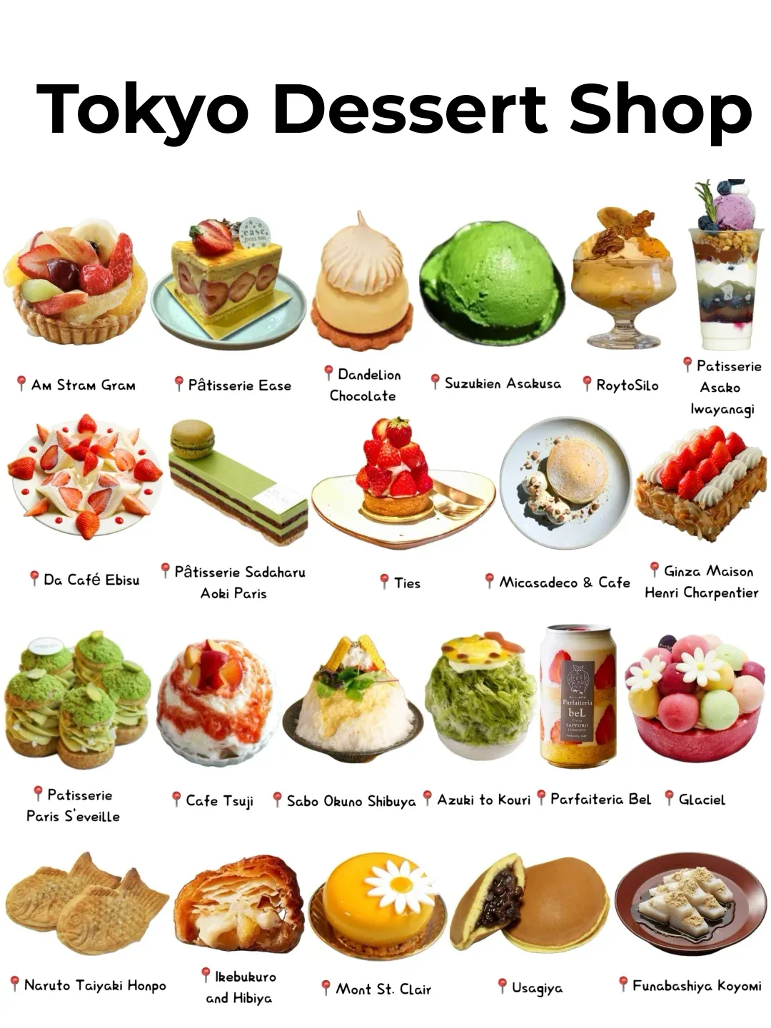 What are the most popular dessert spots in Tokyo? 🍰