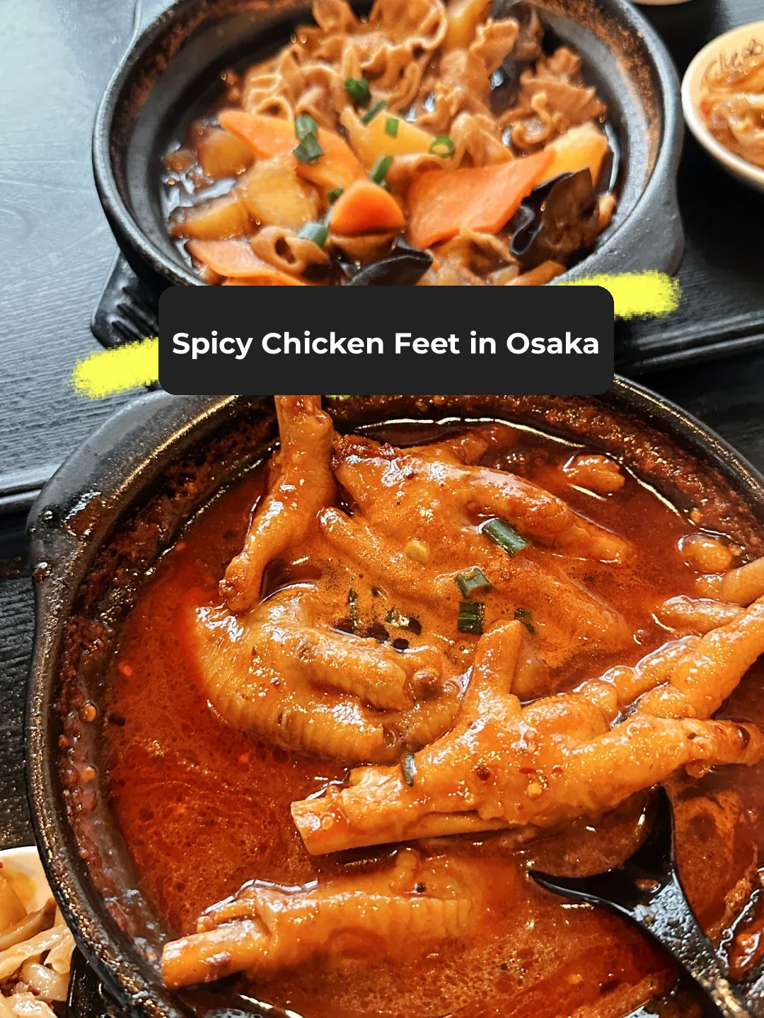 I've been craving those spicy chicken feet from Osaka for ages!