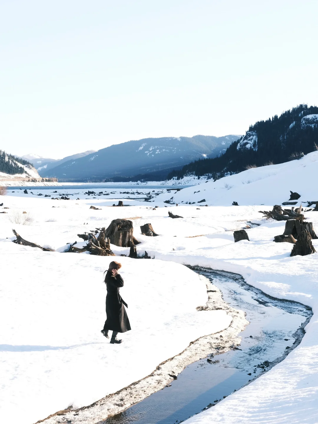 One Hour East of Seattle ❄️ Mountains, Lakes, and Snowy Plains