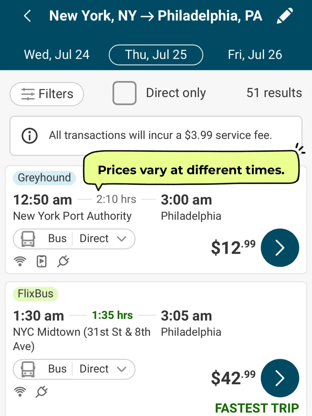 🇺🇸 Travel Transportation from New York to Philadelphia (Bus Guide)