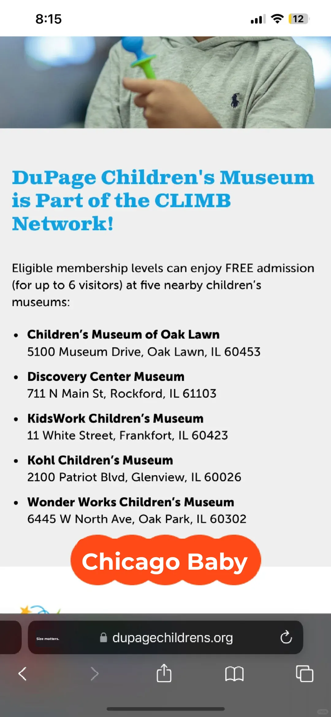 Chicago Children's Museum!