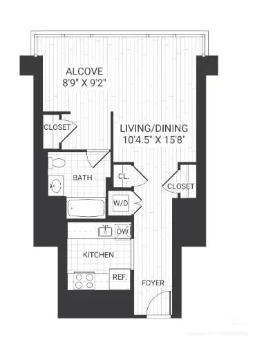 Sublease Available: South-Facing Studio in Newport, Jersey City