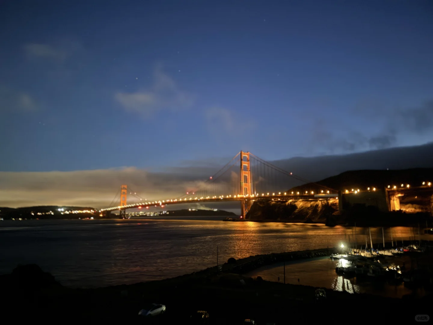 Battery Yates Golden Gate Bridge Night View is Absolutely Stunning!