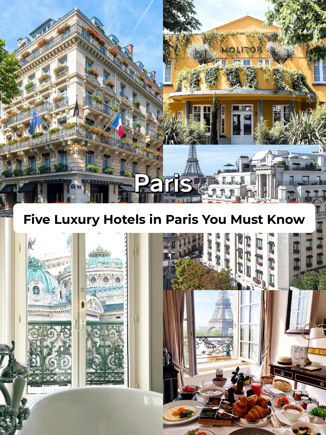 "Wake Up to the Eiffel Tower in Paris | Top 5 Must-Stay Luxury Hotels"