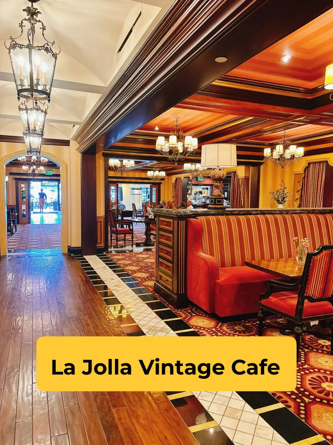 La Jolla Hidden Gem: A Grand European-Style Vintage Café