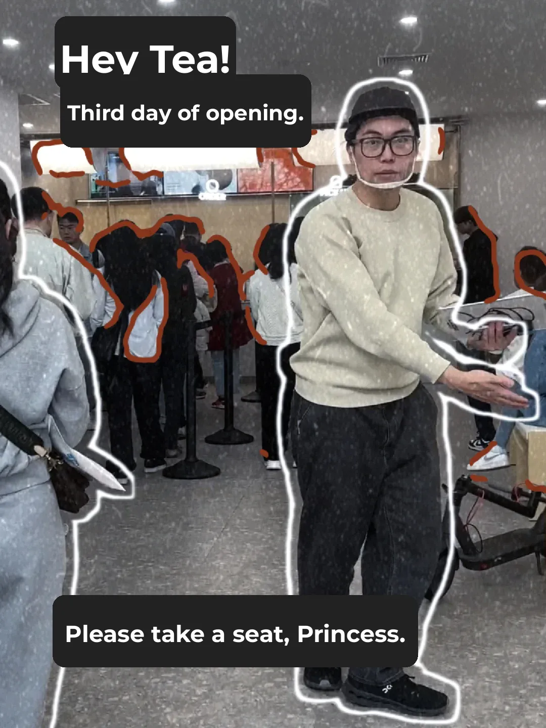 **Heytea | Checking Out the Queue on the Third Day of Opening**