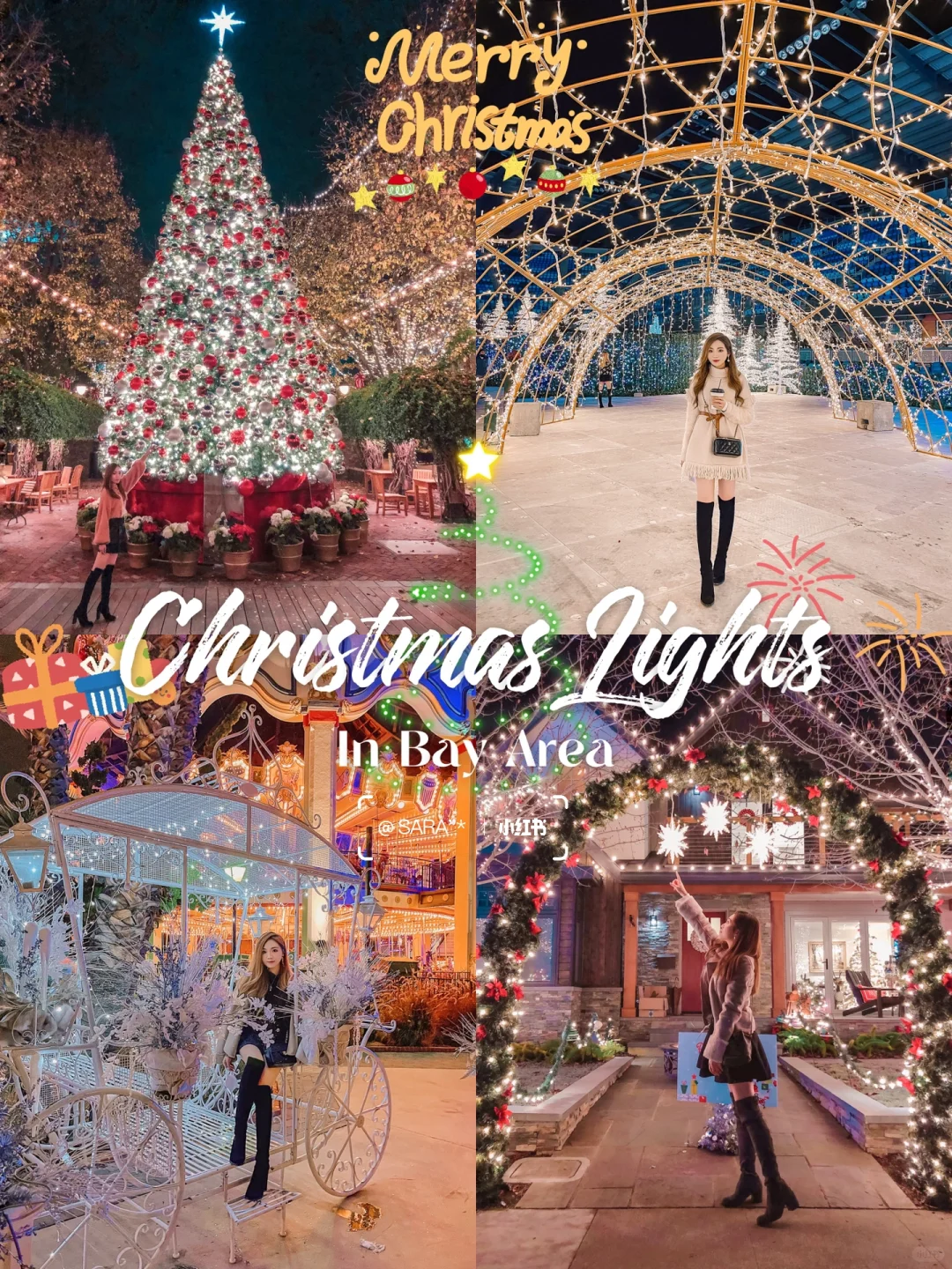 Bay Area | 5 Must-Visit Christmas Light Spots 🎄 Full of Festive Vibes 🔔
