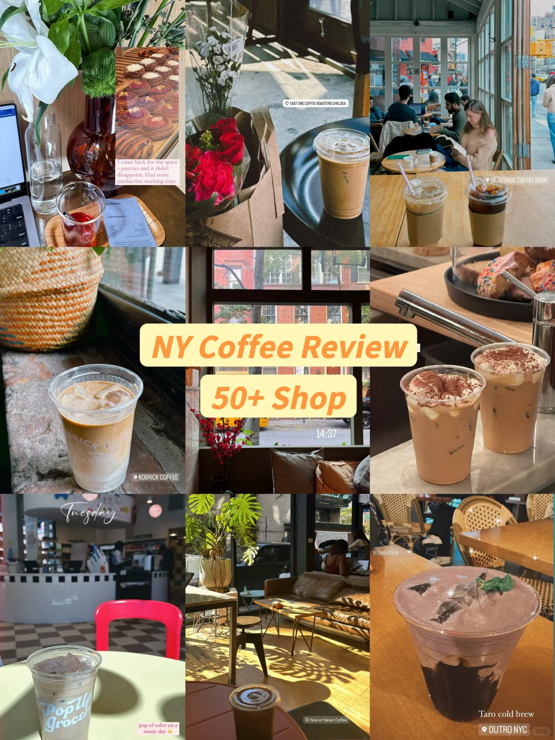 ☕️ NYC Coffee: Year-End Update of 50+ Café Reviews