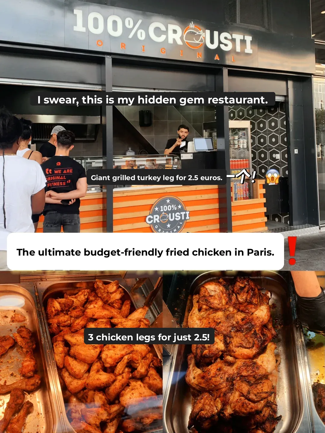 Paris Eats | The Ultimate Budget-Friendly Hidden Gem Fried Chicken in France! 🔥 So Delicious! 🔥