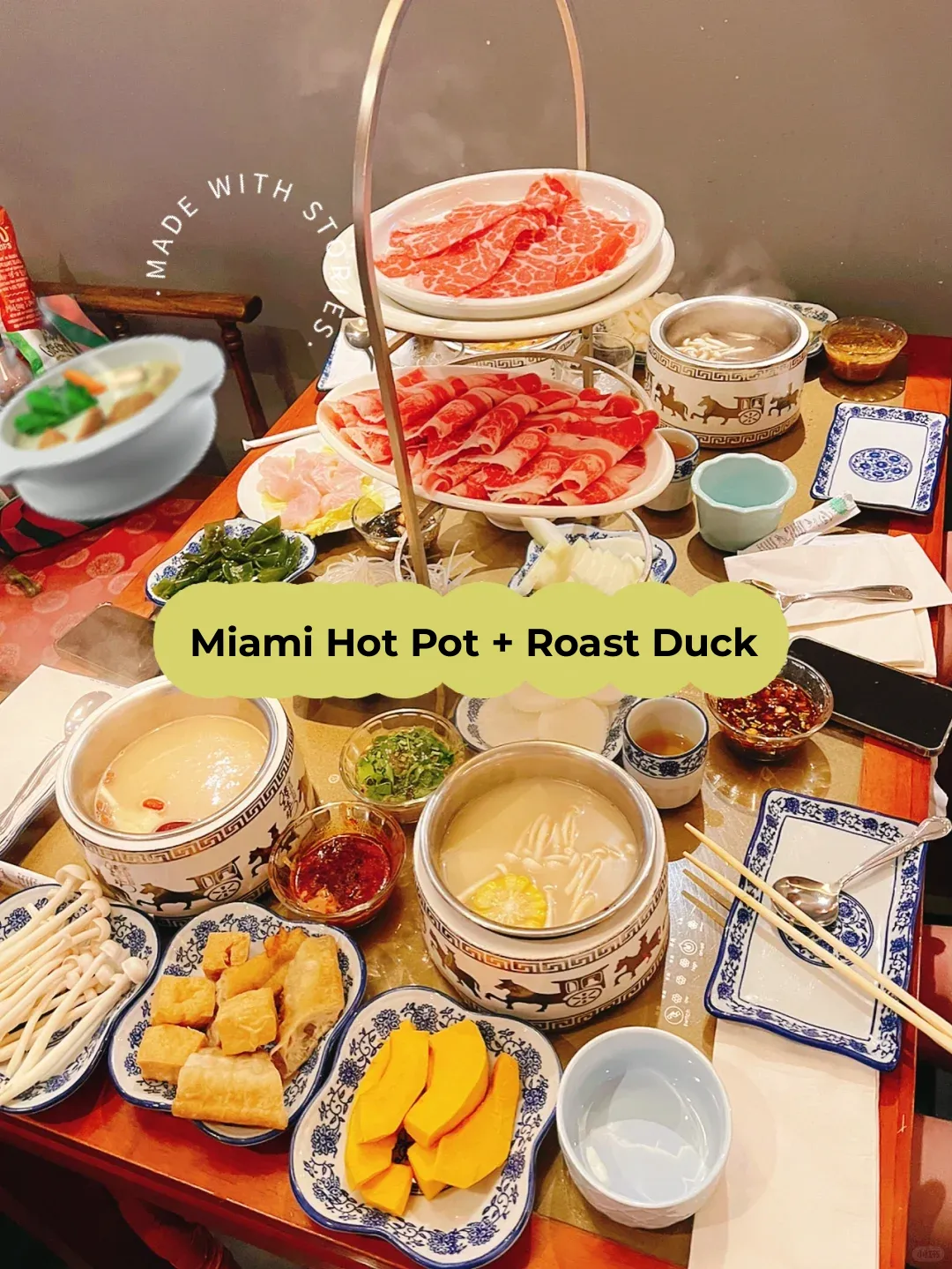 Ate some bomb-ass Peking duck and hot pot in Miami for cheap! 🦆