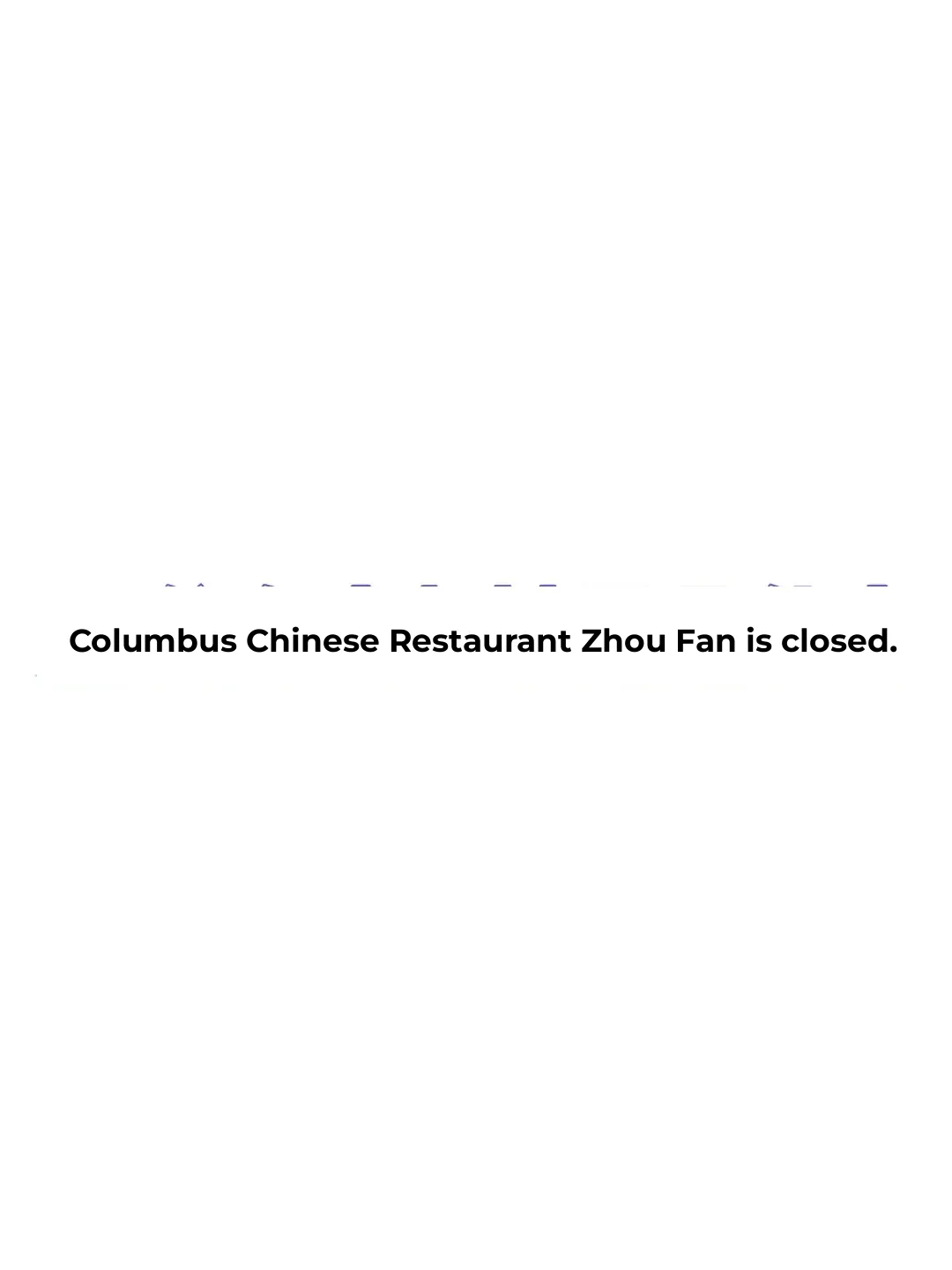 Around Columbus: Which Days Do Chinese Restaurants Take Off?