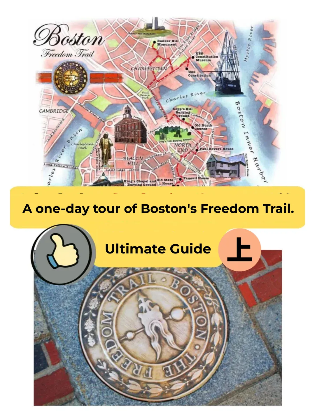 **Boston 🔥 The Ultimate One-Day Guide to the Freedom Trail (Part 1)**  

*Notes on the translation:*  
- **"自由之路"** is translated as **"Freedom Trail"**, the official name of the historic walking route in Boston.  
- **"最强攻略"** becomes **"The Ultimate Guide"**, conveying the authoritative and comprehensive nature of the content.  
- **"一日游"** is rendered as **"One-Day"** for clarity.  
