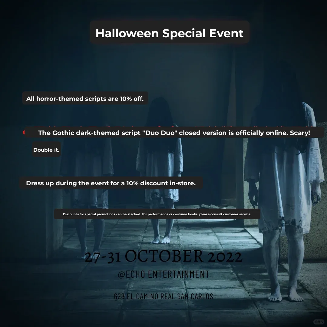 Echo's Deduction Hall Halloween Special Event is Here!