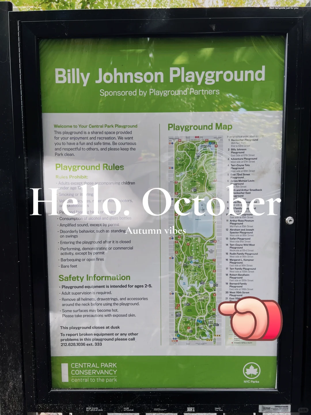 Playground in Manhattan's Upper East Side, Like a Garden in New York