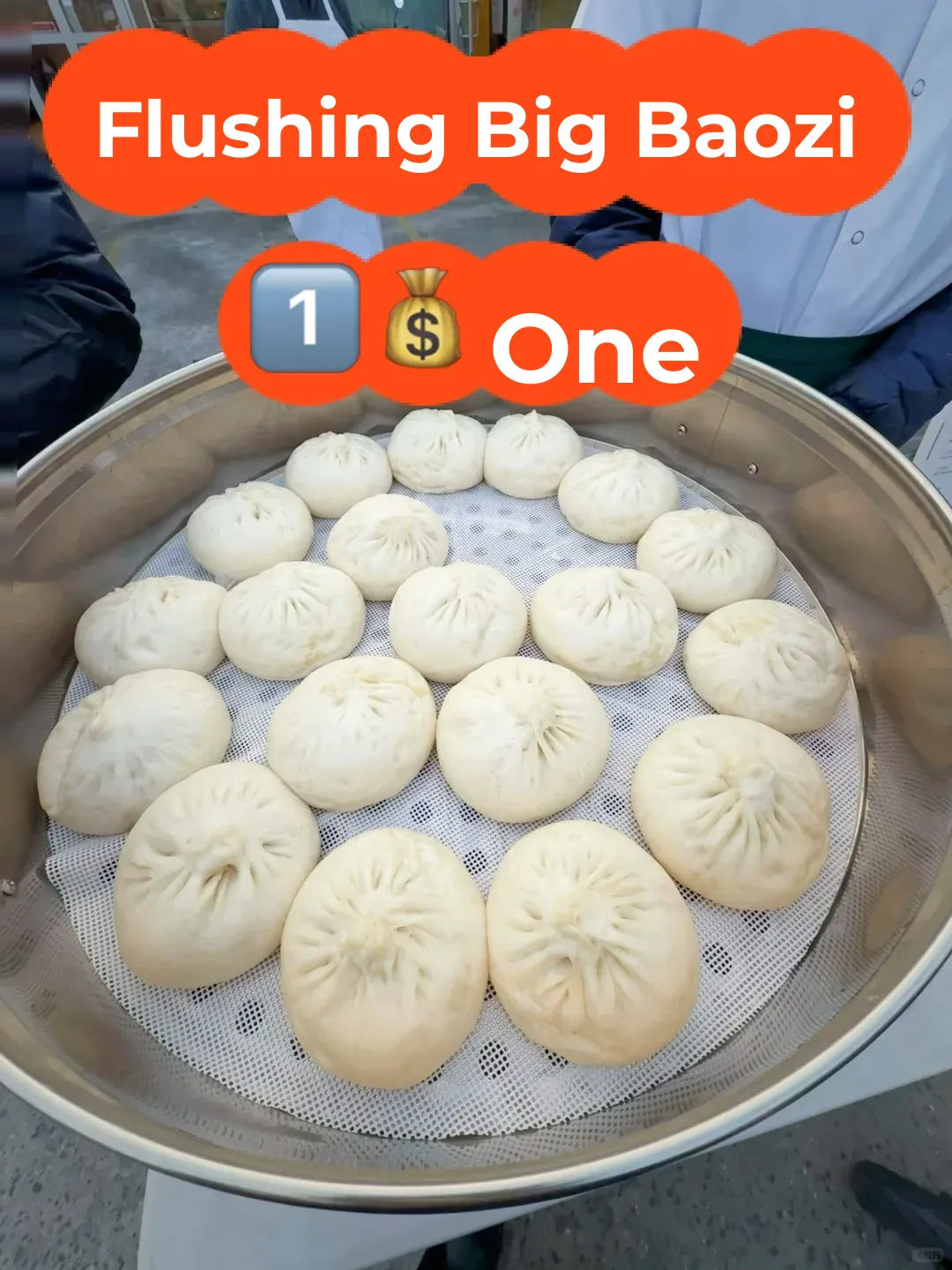 Breaking News📣 Flushing's Famous Big Baozi Now Just 1️⃣💰 Each!
